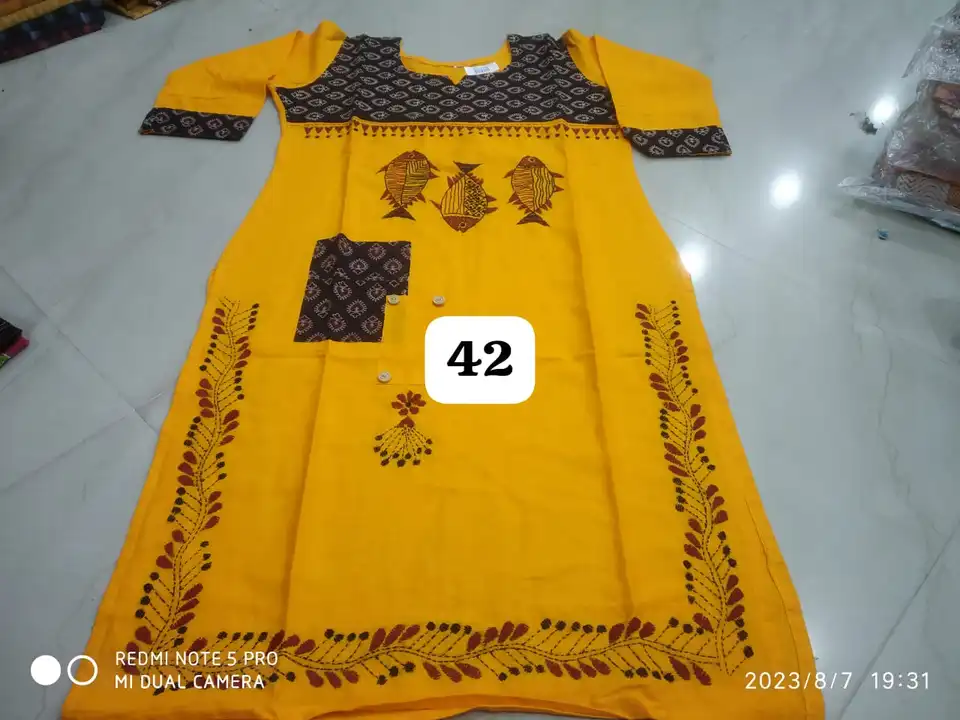 Kalamkari cotton kurti shirt uploaded by business on 8/8/2023