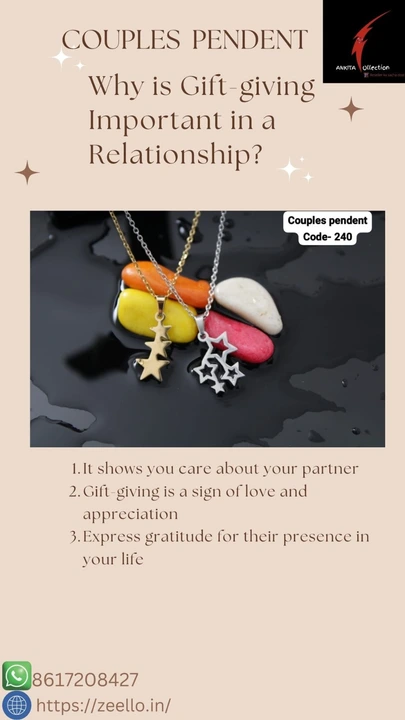 Couples Pendent set  uploaded by business on 8/8/2023
