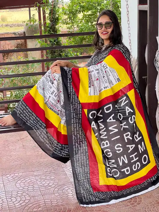 Hand block printed saree  uploaded by Yash handicrafts on 8/8/2023