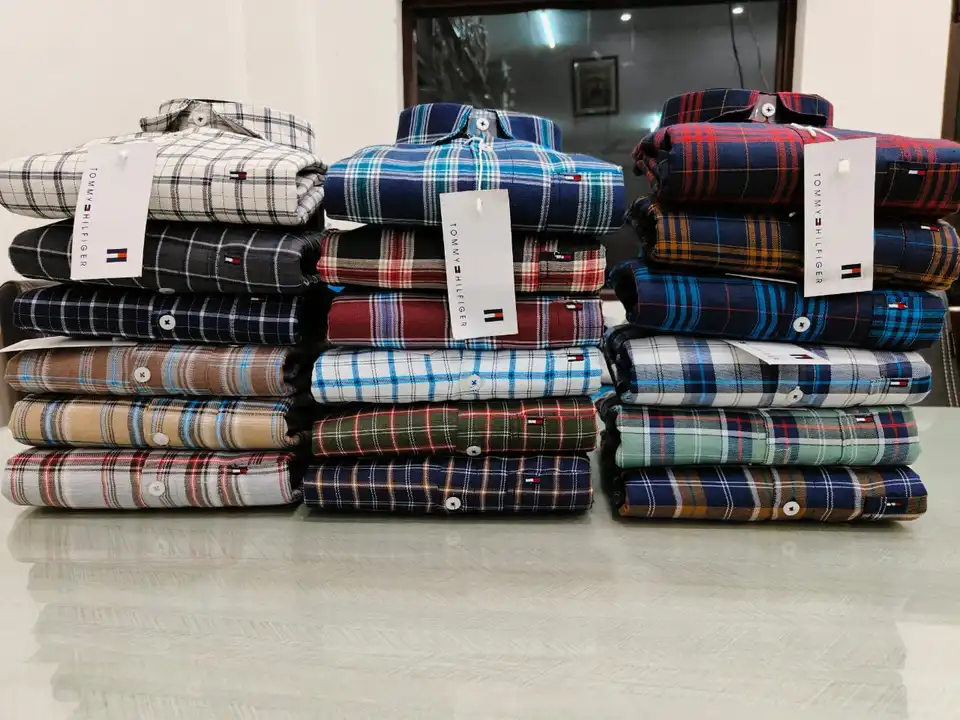 👍check shirt 9 pc set 7087171387 uploaded by Patel knitwear on 8/8/2023
