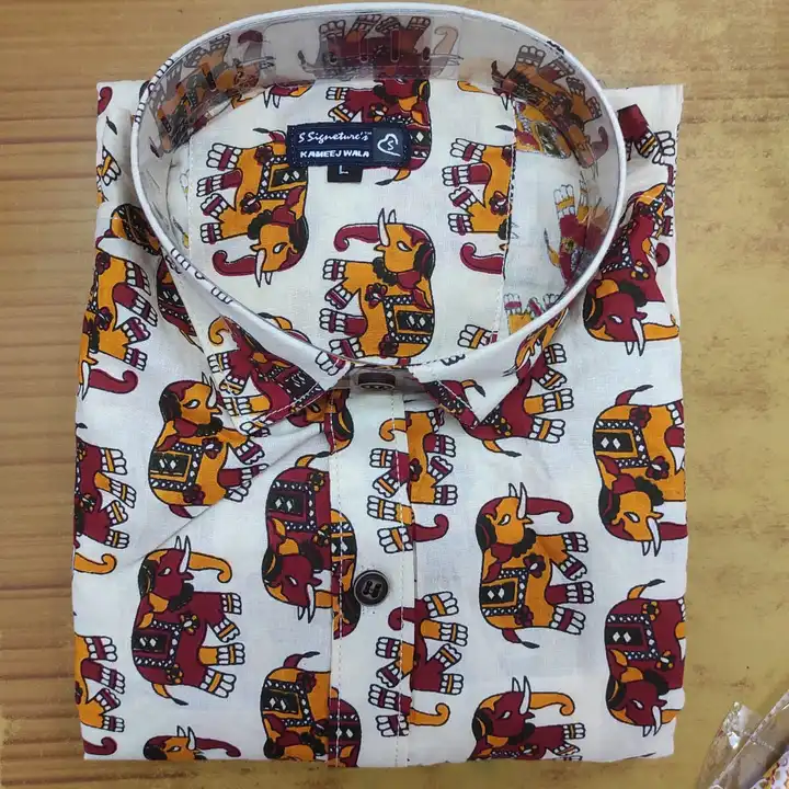 Full selave Jaipuri print shirt  uploaded by Bhatra Handloom on 8/8/2023