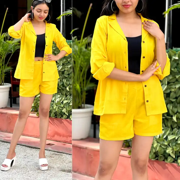 CP Short Co-ord set for girls and women uploaded by Mann Mohana Trading on 8/8/2023