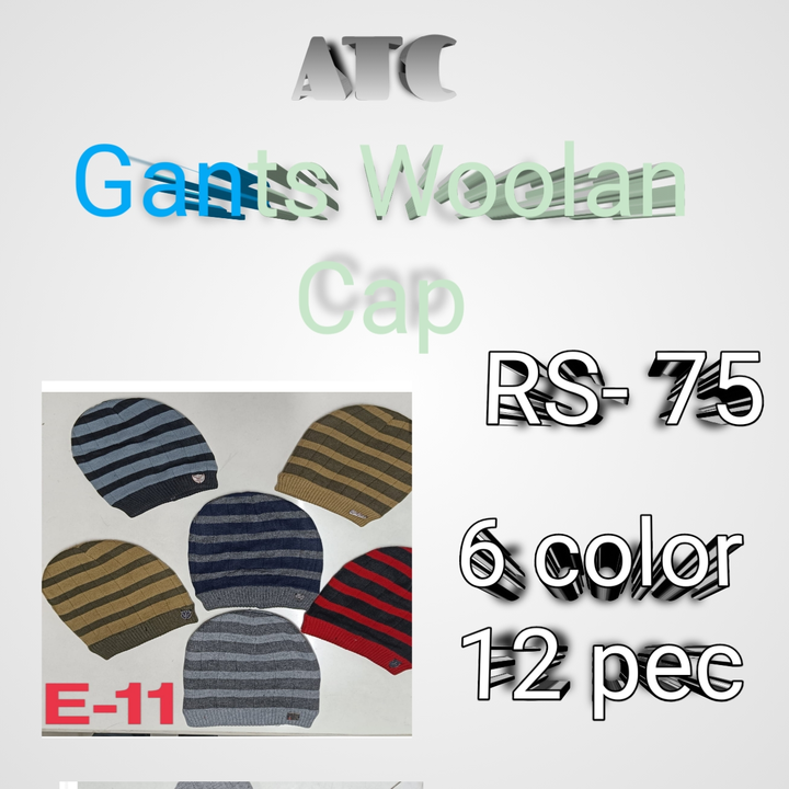 Gants woolan cap uploaded by Ashapura treding company on 8/8/2023