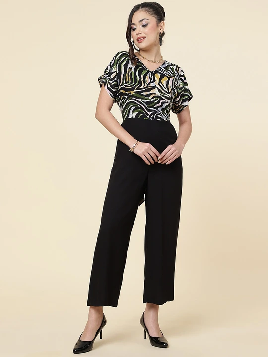 Printed & Plain jumpsuit  uploaded by Colors of Earth on 8/8/2023