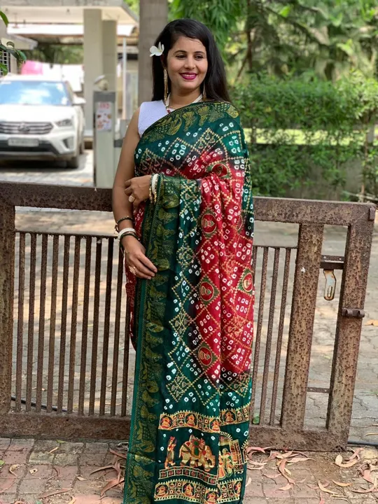 Bandhani saree  uploaded by VINAYAK CREATION on 8/8/2023