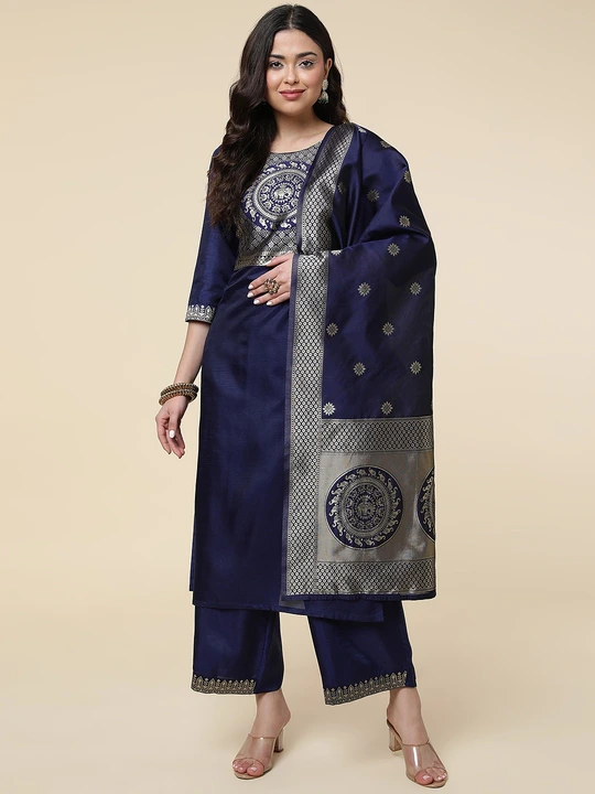 Kurta, Plazzo With Dupatta Set uploaded by Colors of Earth on 8/8/2023