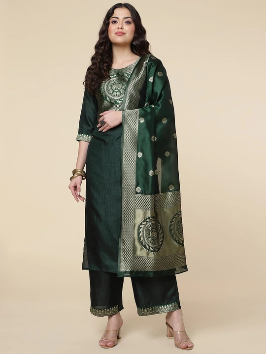 Kurta, Plazzo With DKurta, Plazzo With Dupatta Set uploaded by Colors of Earth on 8/8/2023