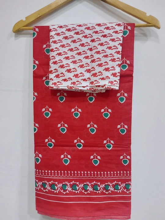 Pure cotton saree uploaded by business on 8/8/2023