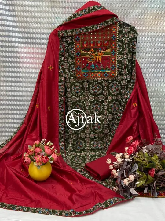 Ajrak cotton drss  uploaded by Lk fashion on 8/8/2023