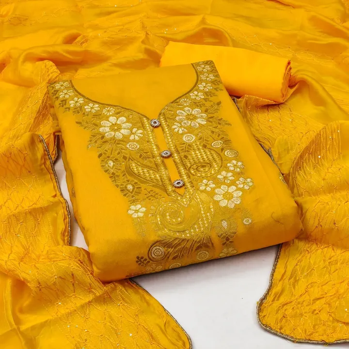 Banarasi Suit And Dress Material  uploaded by KEDAR FAB on 8/8/2023