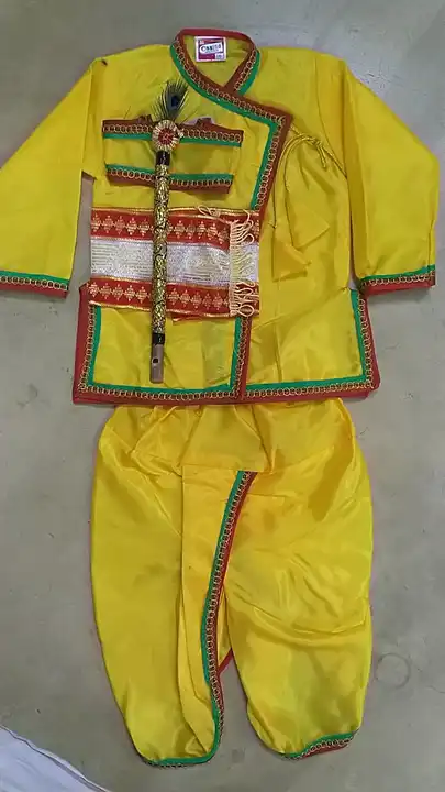 Kanha dress with basuri 20/30 uploaded by Shree gurudev collection on 8/8/2023