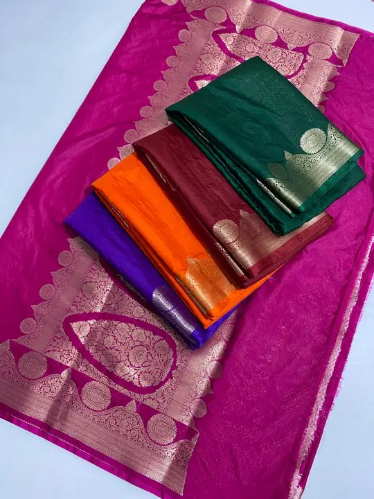 Banarasi semi Katan georget saree uploaded by Aabdin silk creation  on 8/8/2023