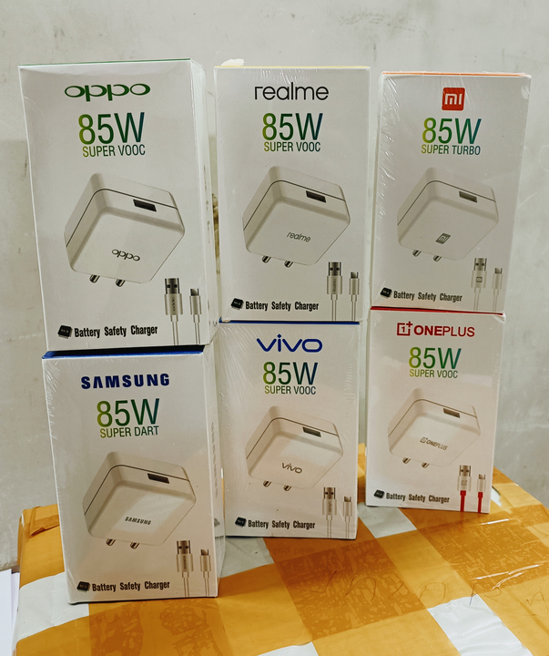 MIX 85WTS CHARGER BEST QUALITY BEST RATE 💯 PROPER WORKING ONE BY ONE ✅💯💫 uploaded by navin rajpurohit Ahmedabad  on 8/8/2023