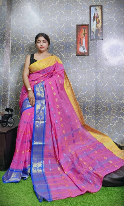 Tant saree uploaded by BENGAL HANDLOOM on 8/8/2023