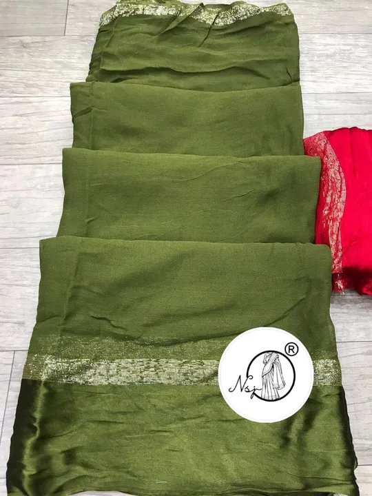 presents very pretty saree

beautiful colour combination saree for all ladies 

👉keep shopping with uploaded by Gotapatti manufacturer on 8/9/2023