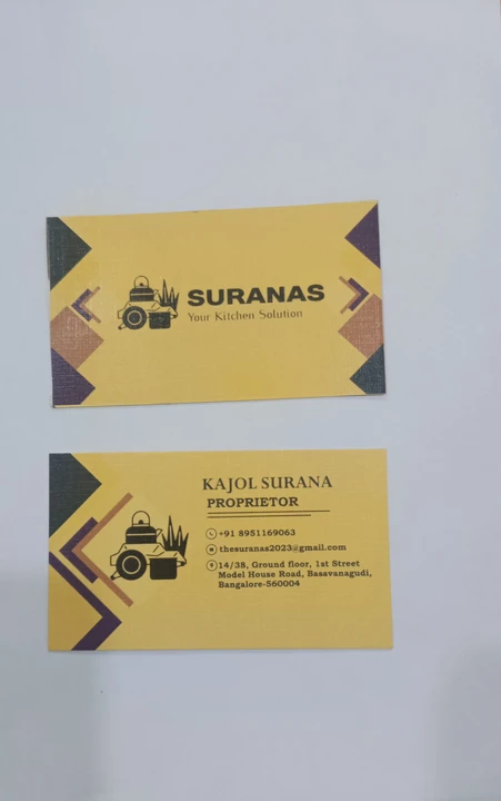 Visiting card store images of Suranas Kitchen Solution 