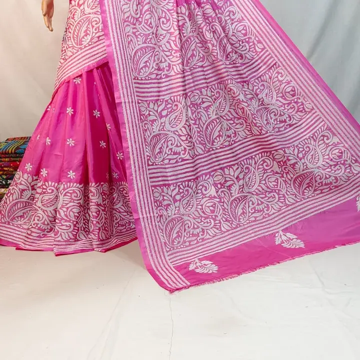 Blended Bangalore Silk Saree
With BP Available
Hand Weaving Allover kataha work  uploaded by BD Textile on 8/9/2023