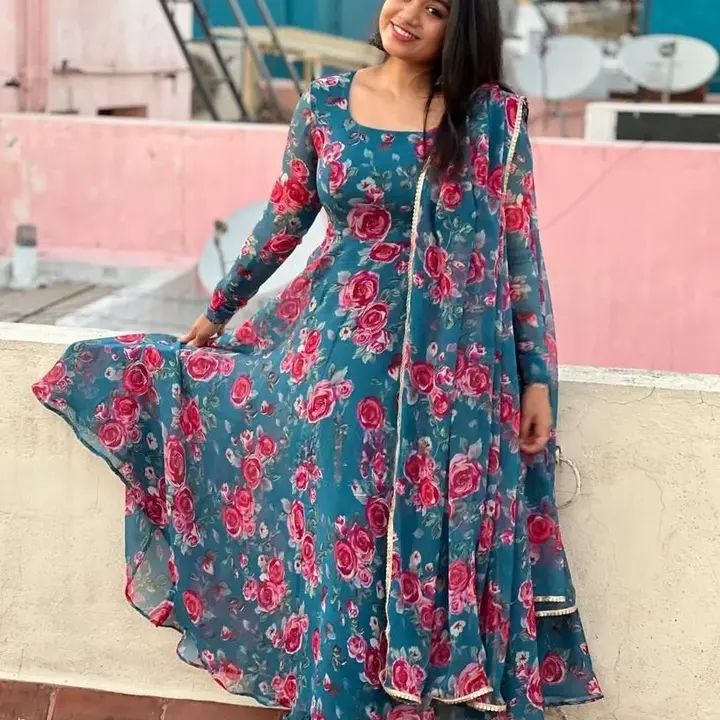 f 	COD ₹ 950 *launching😘 flower 💙❤️maxy gown with Dupatta*

For Regular updates :  

https://chat. uploaded by Angel Fashion Store on 8/9/2023