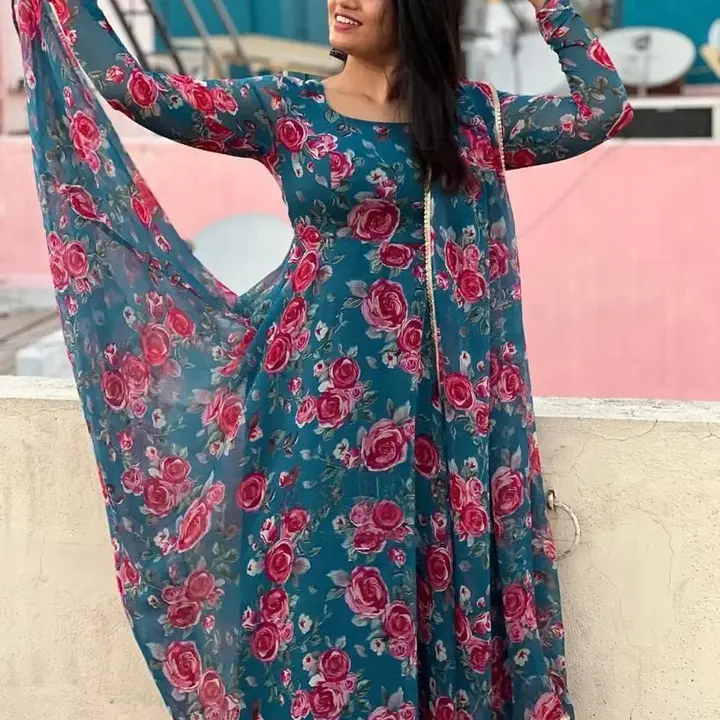 f 	COD ₹ 950 *launching😘 flower 💙❤️maxy gown with Dupatta*

For Regular updates :  

https://chat. uploaded by Angel Fashion Store on 8/9/2023