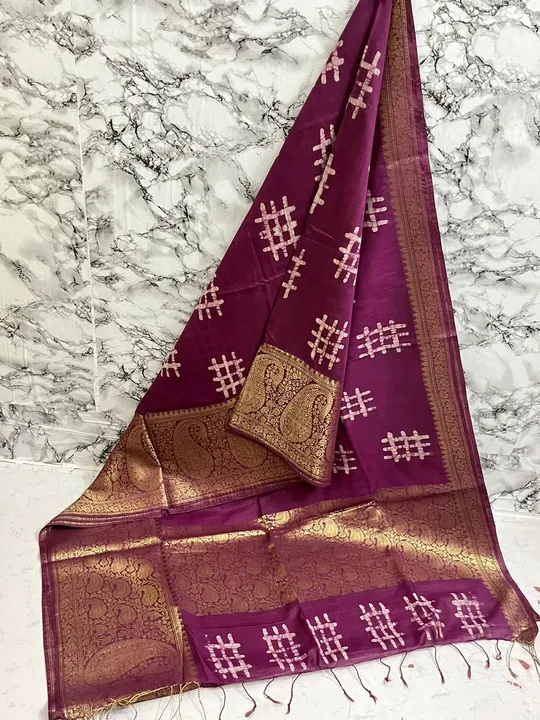 Batique print banarsi sarees  uploaded by business on 8/9/2023