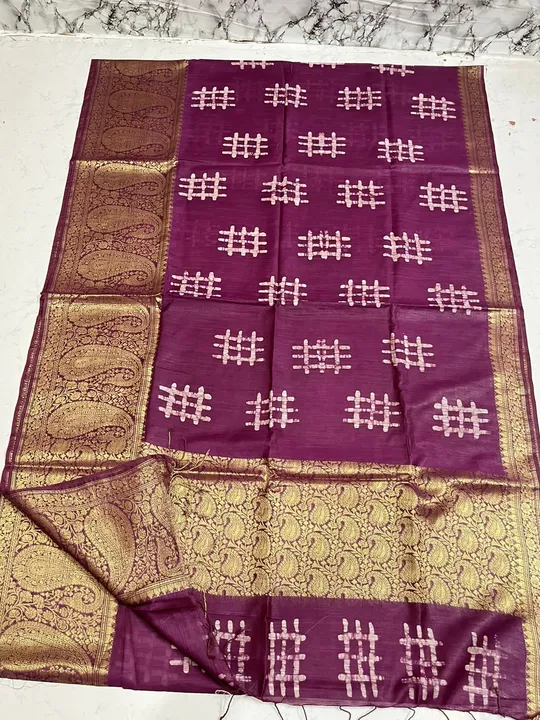 Batique print banarsi sarees  uploaded by A1 CREATIONS  on 8/9/2023