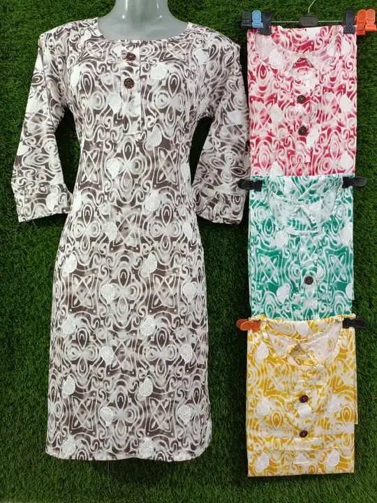 Printed kurti uploaded by business on 8/9/2023