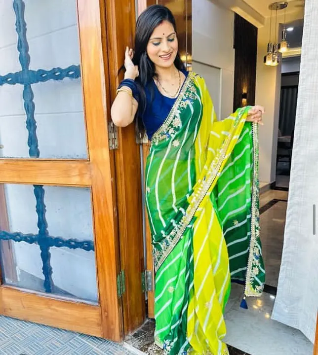 Trend lahriya saree  uploaded by business on 8/9/2023