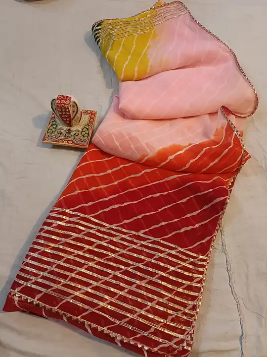 Lehriya gotta saree uploaded by Gotta bandej manufacturer on 8/9/2023