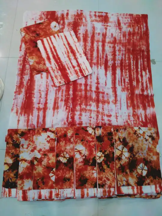 Shivori cotton tie&die  Unstitched Dress material
100% cotton
 uploaded by Shv Sh Handloom on 8/9/2023