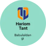 Business logo of Hariom tant