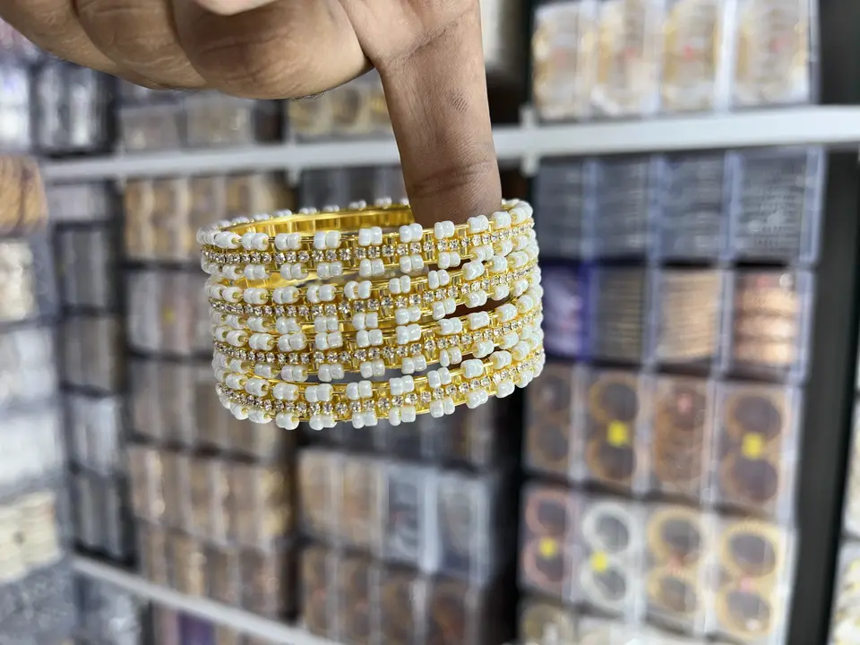 Moti Bangles set uploaded by Kusum Imitation jewellery on 8/9/2023