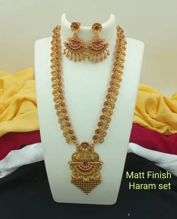 Mate finish long jewellery set uploaded by Aman Jain on 8/9/2023