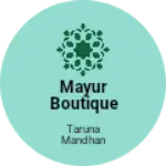 Business logo of Mayur boutique