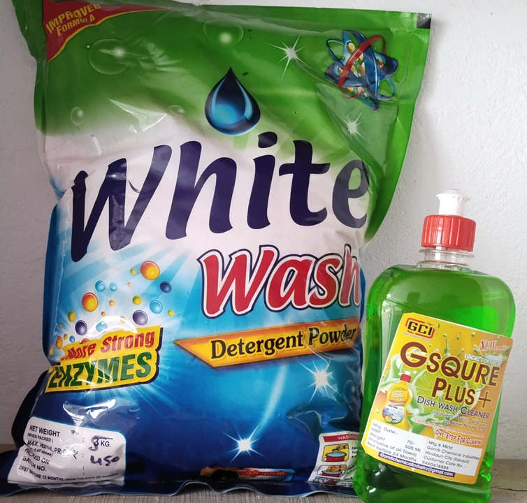 Detergent powder 5 kg + dish wash cleaner  uploaded by business on 8/9/2023