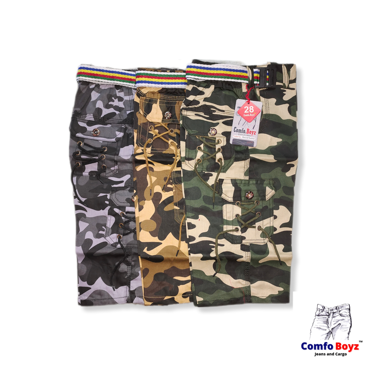 Army Printed Cargo Capri for kids 16x32 uploaded by business on 8/9/2023
