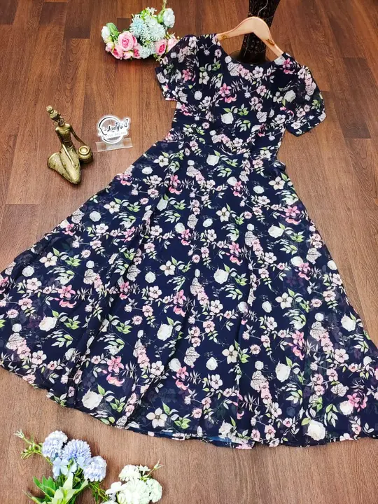 Midi dress printed geroget  uploaded by business on 8/9/2023