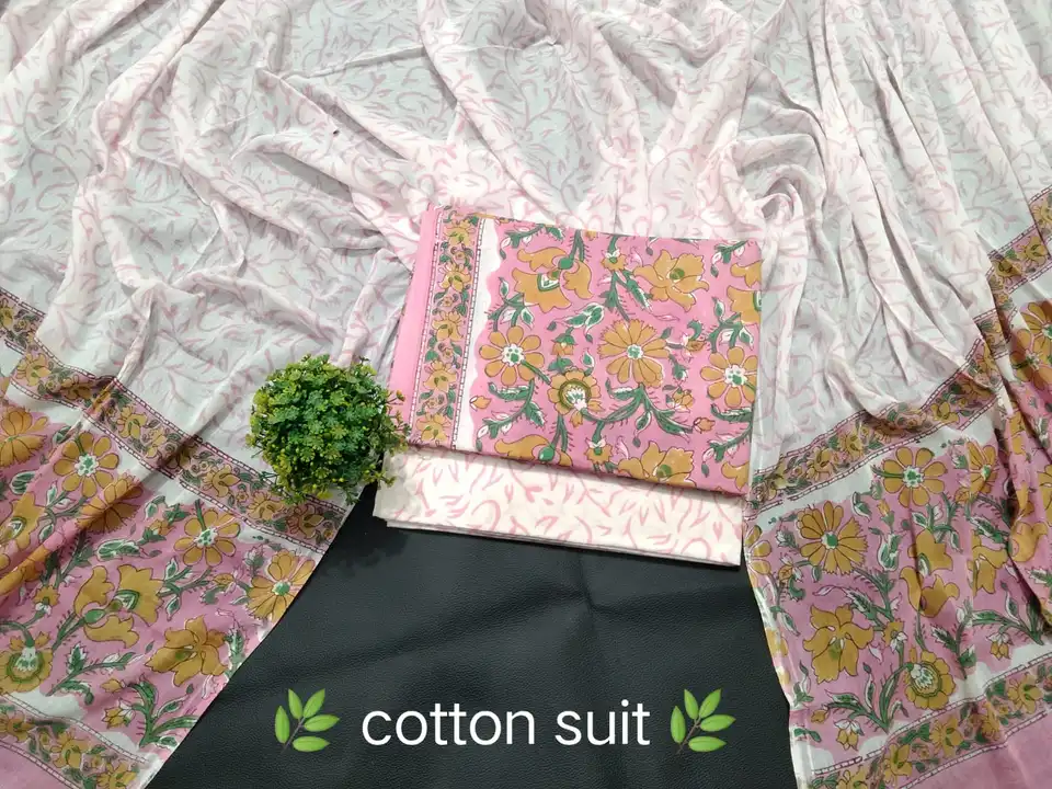 New collection 🎉🎊

Soft and beautiful hand block printed cotton suit set with cotton dupatta.

# D uploaded by Ayush Handicarft on 8/9/2023