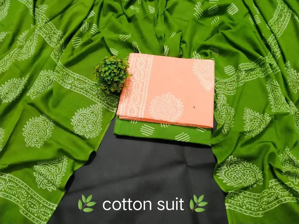 New collection 🎉🎊

Soft and beautiful hand block printed cotton suit set with cotton dupatta.

# D uploaded by business on 8/9/2023