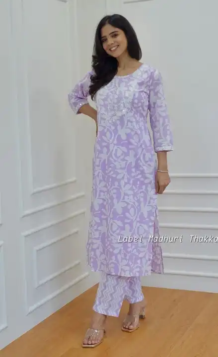 Straight kurti pant  Sets uploaded by PANIHARI COLLECTION CENTRE on 8/9/2023