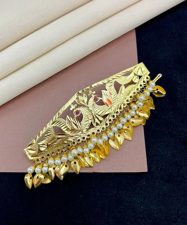 Beautiful Premium Quality Punjabi Peacock Jdau Hair Clip
 uploaded by Jewelery outlet on 8/9/2023