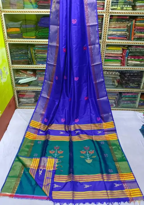 Available Bishnupur kaataan silk er upar kalaakhetra saree  uploaded by business on 8/9/2023