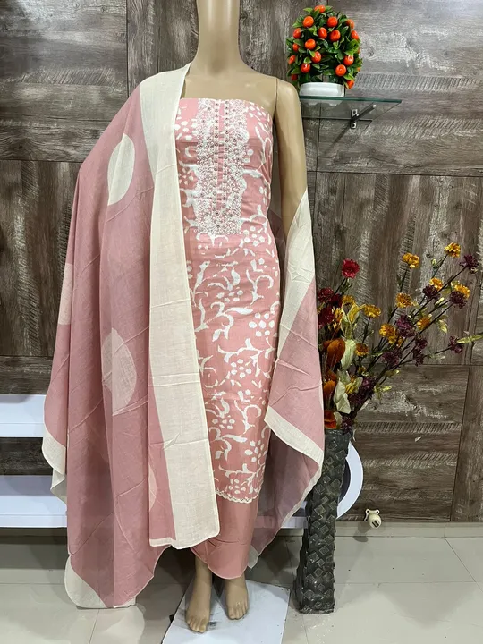 Cotton dupatta Suits and Dress Material  uploaded by Zuberiya Global on 8/9/2023