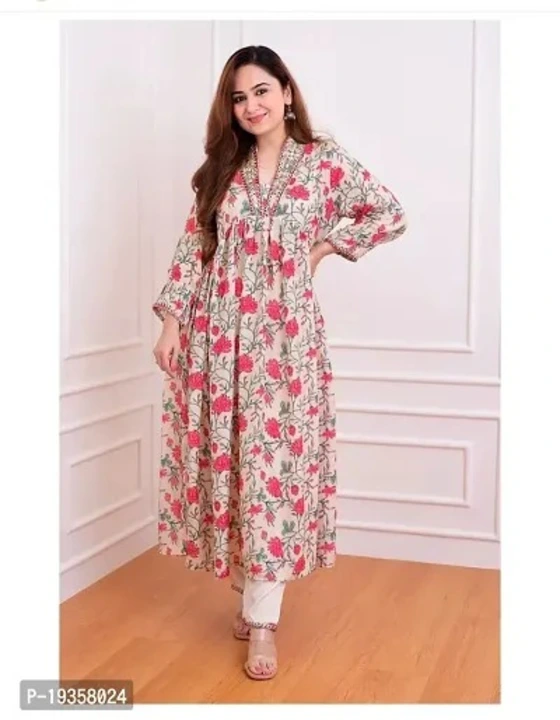 Anar 130 alia cut kurti with pant uploaded by Classic Collection on 8/9/2023