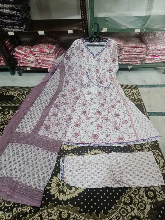 Anar-134 kurti with pant and dupatta uploaded by Classic Collection on 8/9/2023