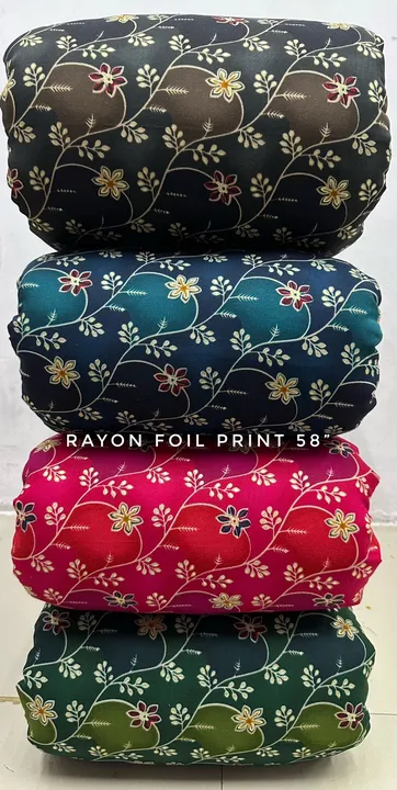 RAYON PRINT FOIL 58  uploaded by Agrahari brother's Tex co on 8/9/2023