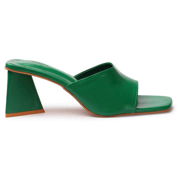 Fancy Green Women Block Heel Slipper  for ladies  uploaded by TOHR on 8/9/2023
