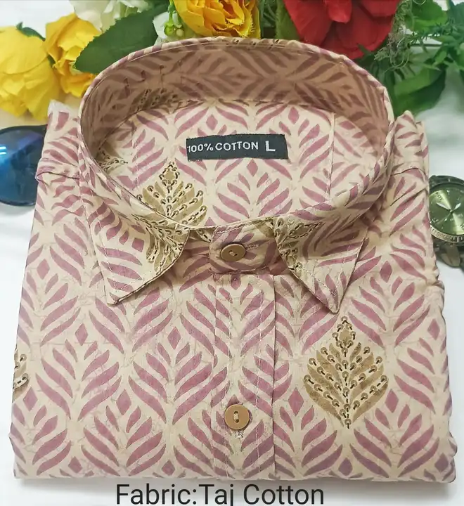 Pure cotton shirt  uploaded by Handloom print on 8/10/2023