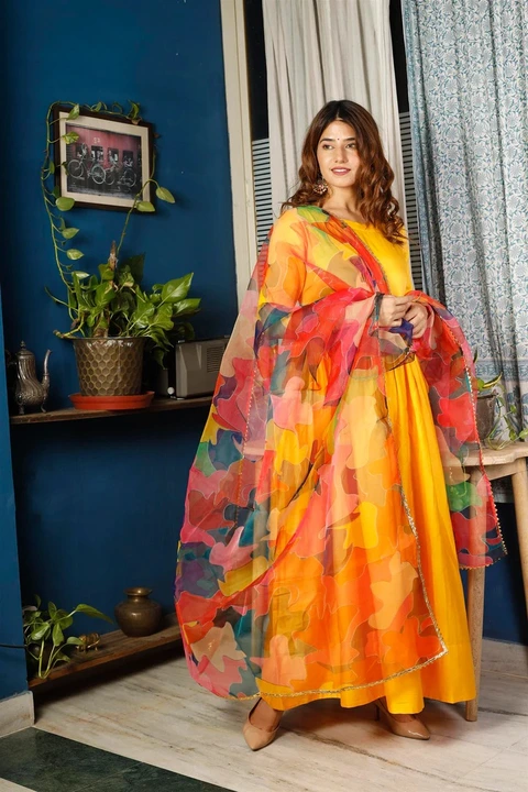 Organza printed soft Dupatta  uploaded by business on 8/10/2023