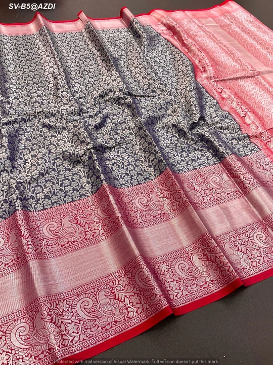 Banarasi handloom tissue silk uploaded by Suyukti Creation on 8/10/2023
