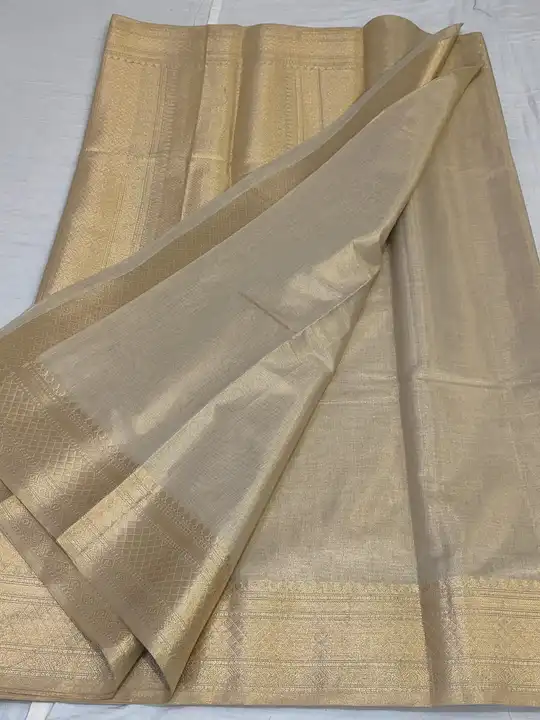 *🥰Border-Pallu Saree🥰*

*Dual Zari Cotton Tissue*

*Awesome Quality*

*Ultimate Soft fabric*

*MRP uploaded by business on 8/10/2023
